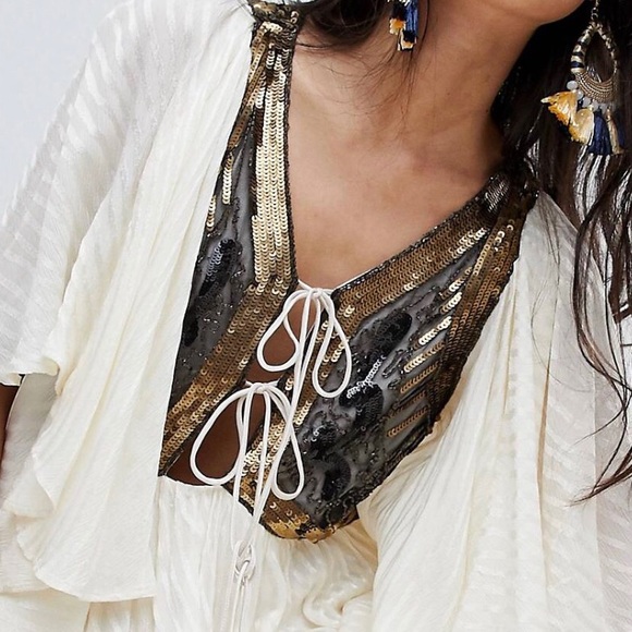 Free People Moonglow Embellished Mini Dress - Picture 3 of 7